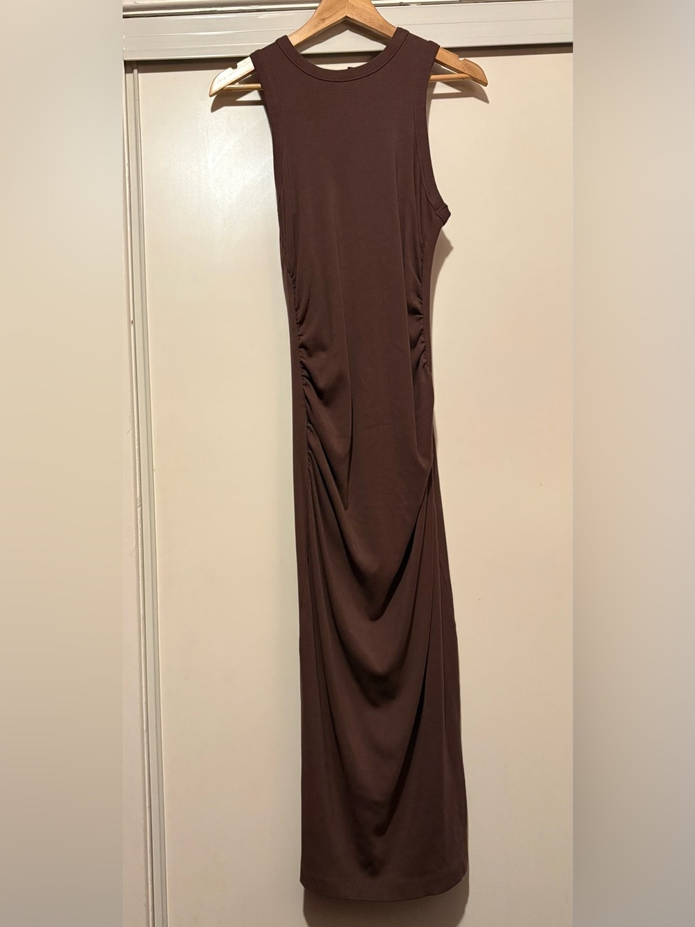 Dynamite Brown Draped Maxi Dress